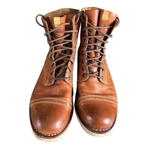 Pre-owned Visvim Leather Boots In Brown