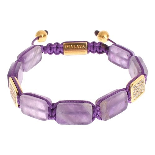 Pre-owned Nialaya Silver Bracelet In Purple