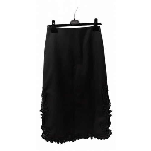 Pre-owned Sea New York Wool Mid-length Skirt In Black
