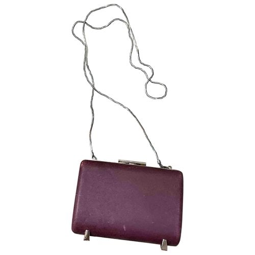 Pre-owned Alexander Wang Leather Handbag In Burgundy