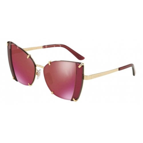 Pre-owned Dolce & Gabbana Oversized Sunglasses In Red