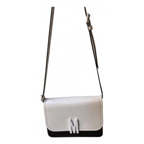 Pre-owned Moschino Leather Crossbody Bag In Black