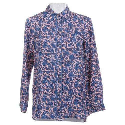Pre-owned Marc By Marc Jacobs Silk Blouse In Blue