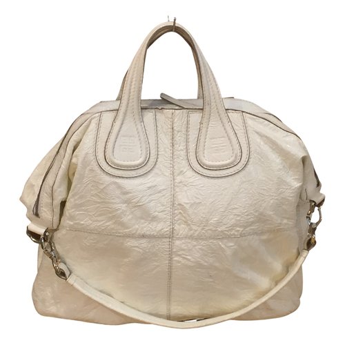 Pre-owned Givenchy Patent Leather Tote In White