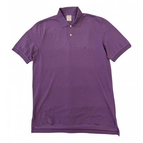 Pre-owned Brooks Brothers Polo Shirt In Purple