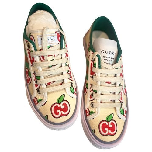 Pre-owned Gucci Tennis 1977 Trainers In White