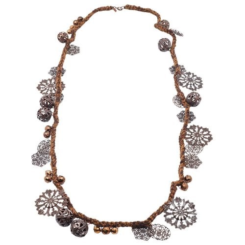 Pre-owned Moschino Jewellery Set In Brown