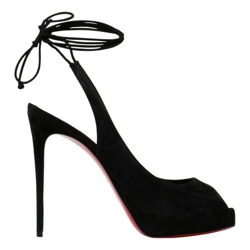 Pre-owned Christian Louboutin Sandals In Black
