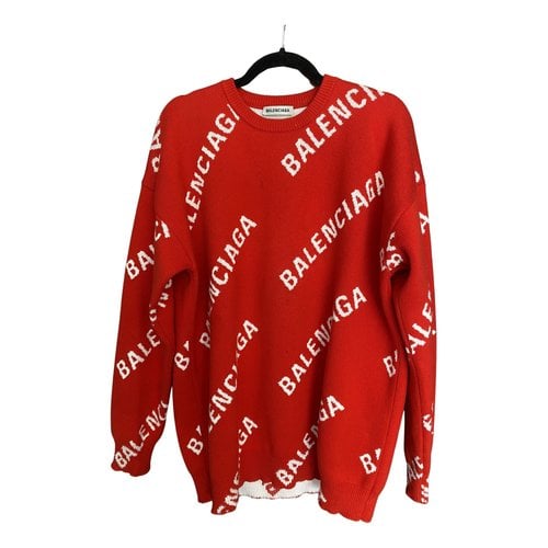 Pre-owned Balenciaga Jumper In Red