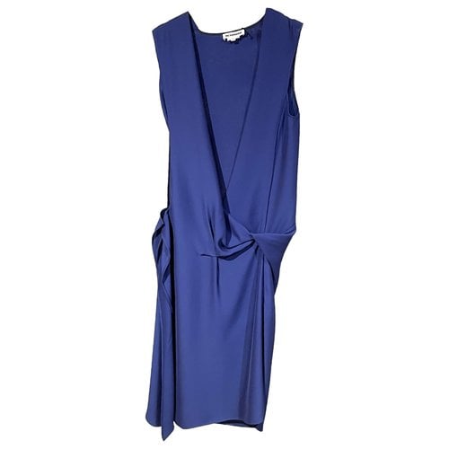 Pre-owned Jil Sander Mid-length Dress In Blue