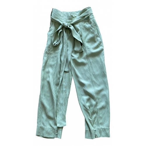 Pre-owned Petar Petrov Trousers In Green