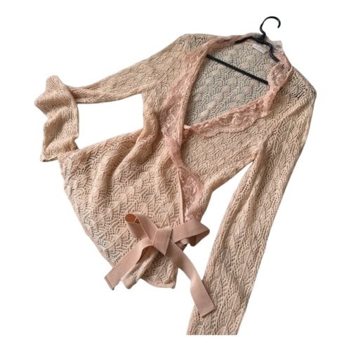 Pre-owned Valentino Wool Cardigan In Pink