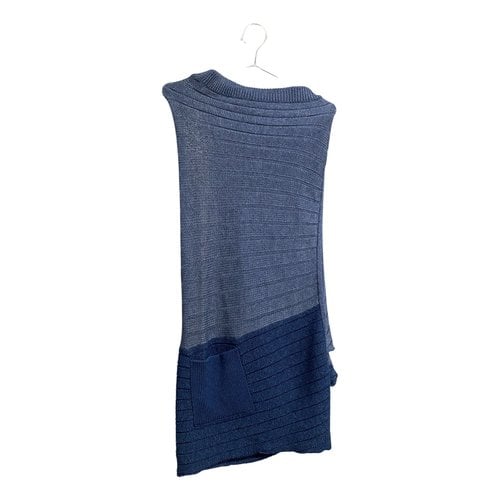 Pre-owned Jw Anderson Wool Maxi Dress In Blue