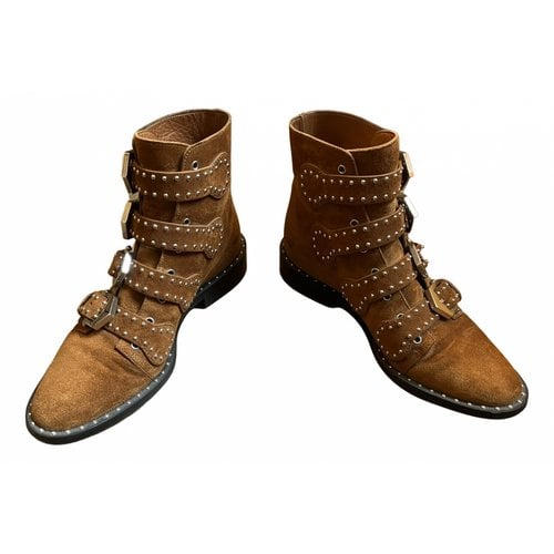 Pre-owned Givenchy Ankle Boots In Camel