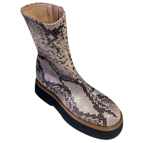 Pre-owned Wandler Leather Ankle Boots In Multicolour