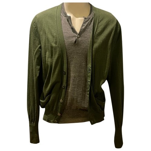 Pre-owned Saint Laurent Wool Vest In Green