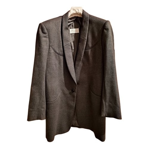 Pre-owned Maison Margiela Wool Blazer In Anthracite
