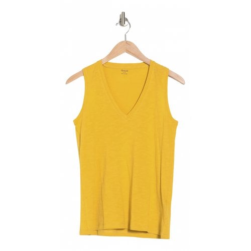 Pre-owned Madewell Vest In Yellow