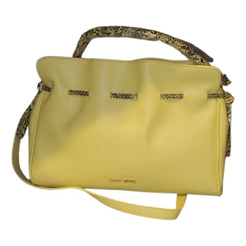 Pre-owned Badgley Mischka Vegan Leather Handbag In Yellow