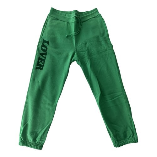 Pre-owned Bianca Chandon Trousers In Green
