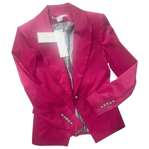 Pre-owned Veronica Beard Velvet Blazer In Pink