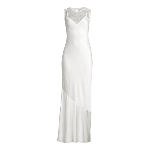 Pre-owned Cami Nyc Silk Maxi Dress In White