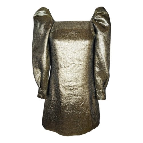 Pre-owned Sandro Mini Dress In Metallic