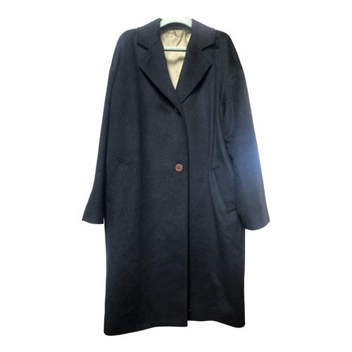 Pre-owned Colombo Cashmere Coat In Black
