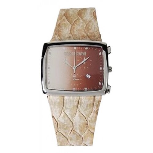 Pre-owned Roberto Cavalli Watch In Brown