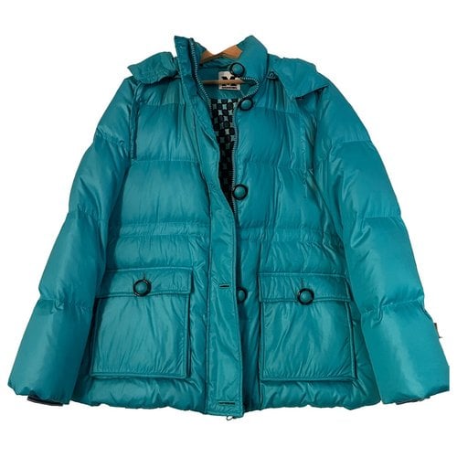 Pre-owned Missoni Puffer In Turquoise