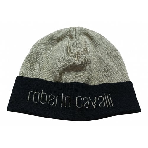 Pre-owned Roberto Cavalli Wool Hat In White