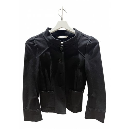 Pre-owned Diane Von Furstenberg Short Vest In Black