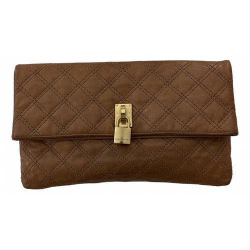 Pre-owned Marc Jacobs Leather Clutch Bag In Camel