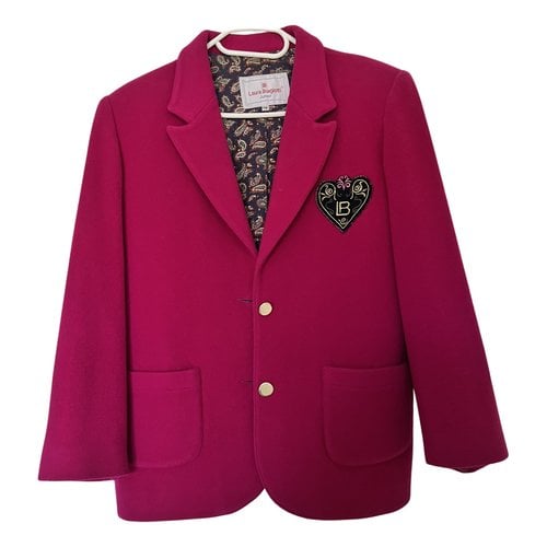 Pre-owned Laura Biagiotti Wool Blazer In Pink