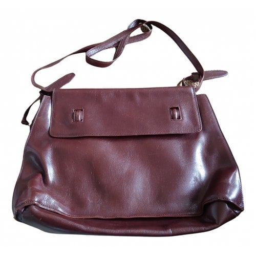 Pre-owned Missoni Leather Handbag In Brown
