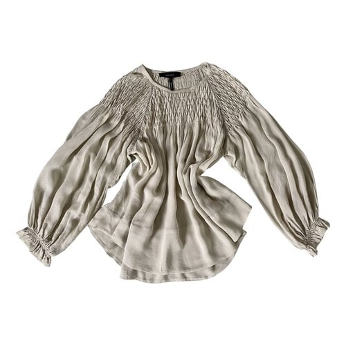 Pre-owned Isabel Marant Silk Blouse In Beige