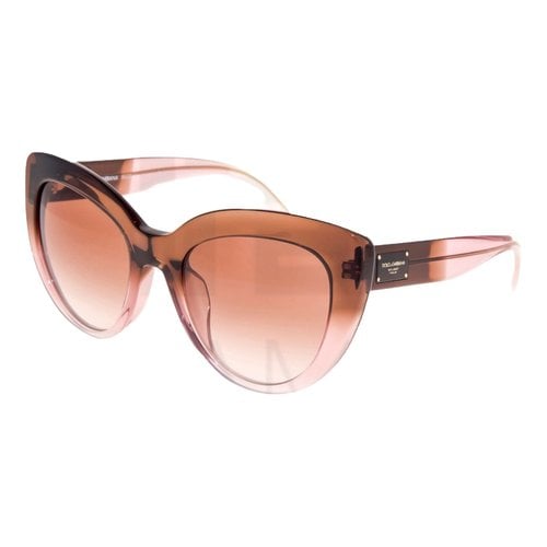 Pre-owned Dolce & Gabbana Oversized Sunglasses In Pink