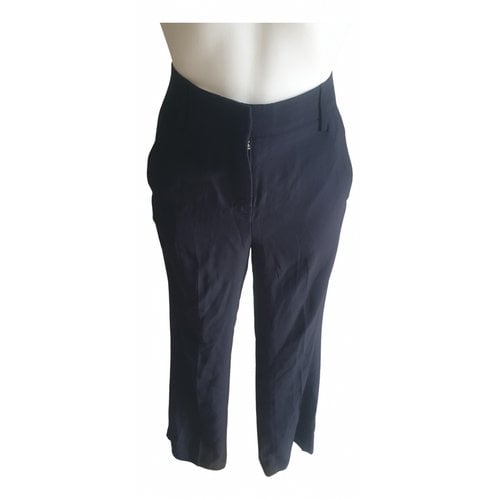 Pre-owned Dondup Large Pants In Navy