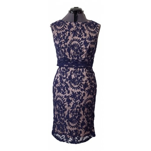 Pre-owned Adrianna Papell Lace Mid-length Dress In Multicolour