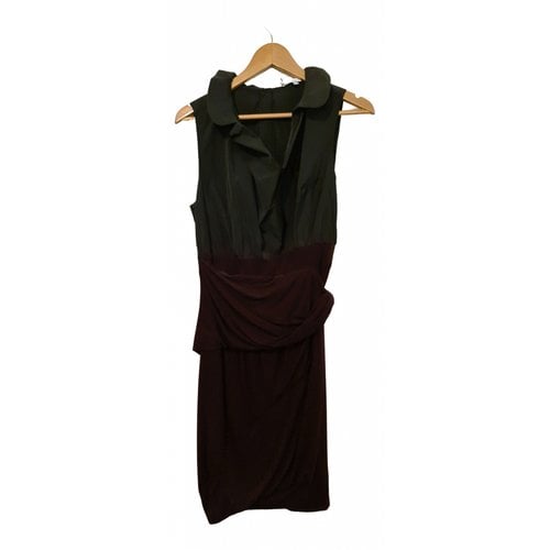 Pre-owned Carven Mid-length Dress In Burgundy