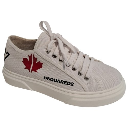 Pre-owned Dsquared2 Cloth Trainers In White