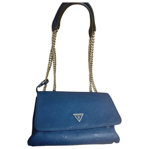 Pre-owned Guess Handbag In Blue