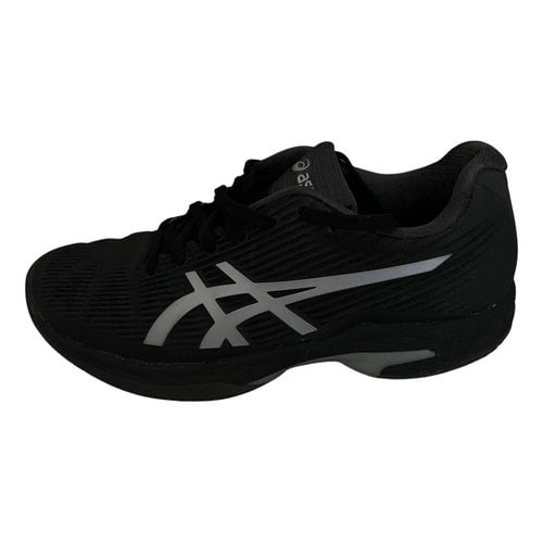 Pre-owned Asics Trainers In Black