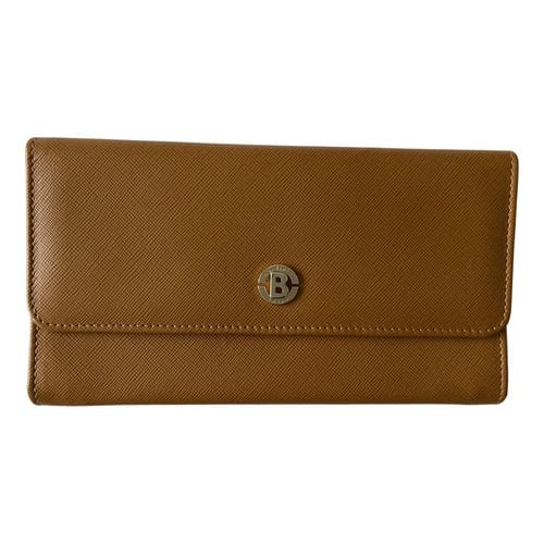 Pre-owned Baldinini Leather Wallet In Camel