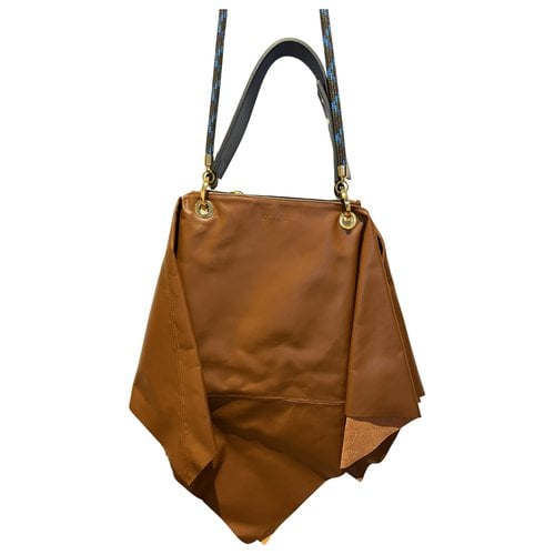 Pre-owned Cote Leather Handbag In Brown