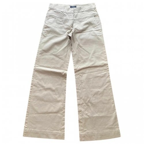 Pre-owned Max & Co Large Pants In Ecru