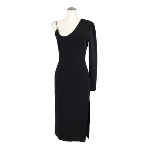 Pre-owned David Koma Mid-length Dress In Black