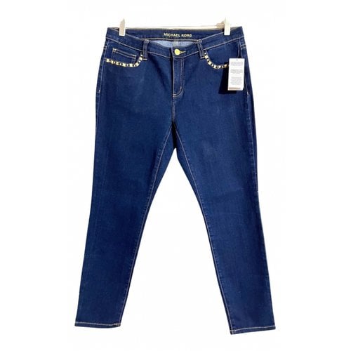 Pre-owned Michael Kors Slim Jeans In Blue