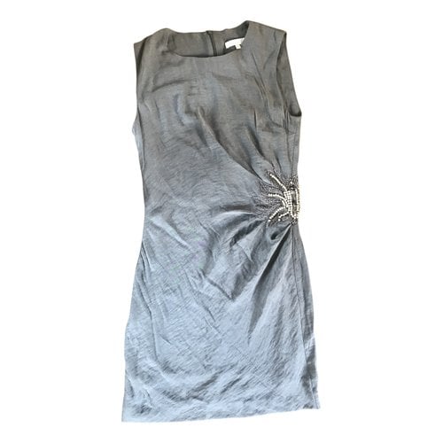 Pre-owned Sandro Mini Dress In Grey
