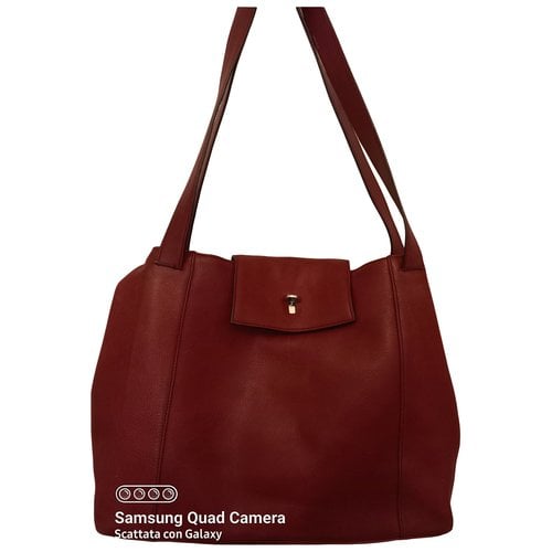 Pre-owned Colombo Leather Handbag In Burgundy